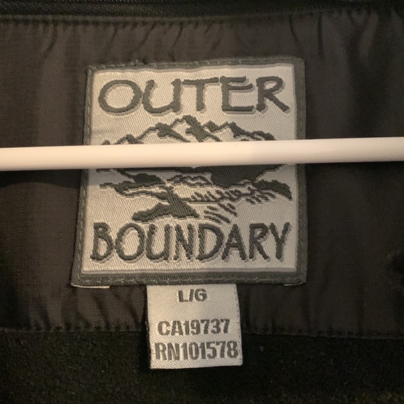 MENS SKI WINDBREAKER BLACK SKI JACKET LARGE - Picture 6 of 8